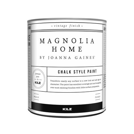 Magnolia Home by Joanna Gaines KILZ Flat Chalk Finish Tint Base Base 3 Furniture Paint Interior 1 qt