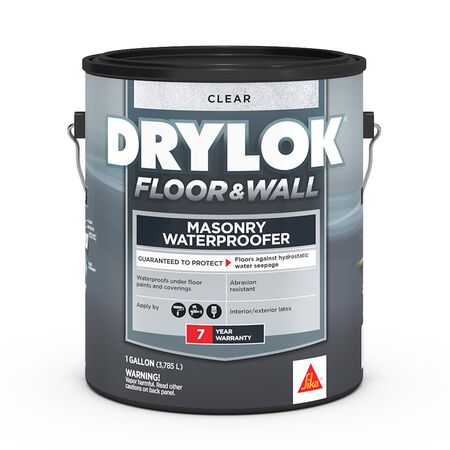 Drylok High-Gloss Clear Latex Masonry Waterproof Sealer 1 gal
