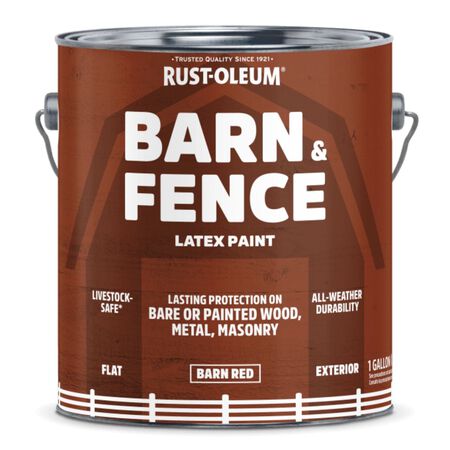 Rust-Oleum Barn & Fence Latex Paint Barn Red Gallon