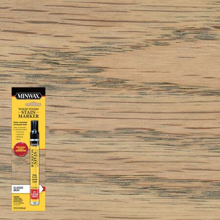 Minwax Wood Finish Stain Marker Semi-Transparent Classic Gray Touch-Up and Stain Marker 1/3 oz