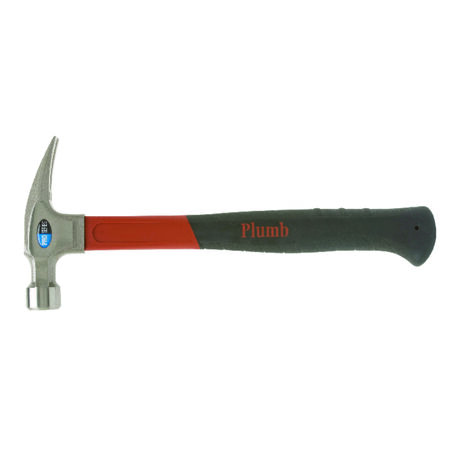 Plumb Pro Series 16 oz Smooth Face Rip Hammer Fiberglass Handle