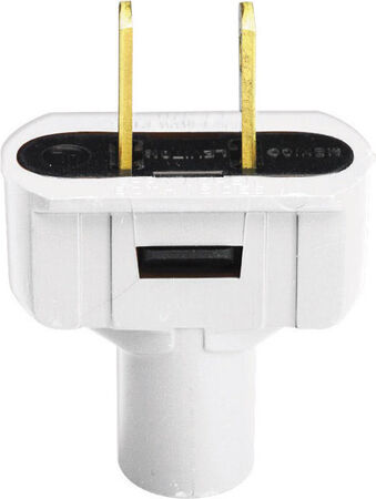 Leviton Residential Vinyl Straight Blade Plug 1-15P 18-14 AWG 2 Pole 2 Wire