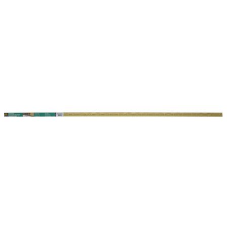 M-D Building Products 0.5 in. H X 1.375 in. W X 72 in. L Prefinished Satin Brass Aluminum Carpet Gri