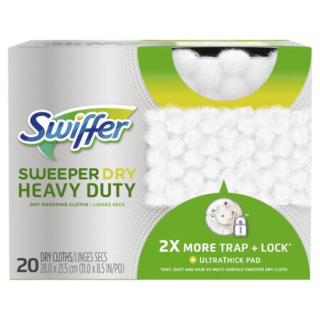 Swiffer SweeperDry Heavy Duty 11 in. W x 8.5 in. L Cloth Refill Pad 20 count