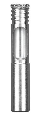 DeWalt 3/8 in. X 2-1/4 in. L Diamond Tipped Tile Drill Bit Straight Shank 1 pc