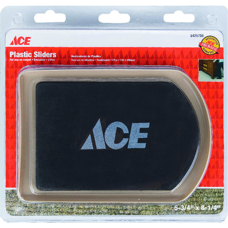 Ace Brown Assorted in. Push-On Plastic Sliders 4 pk