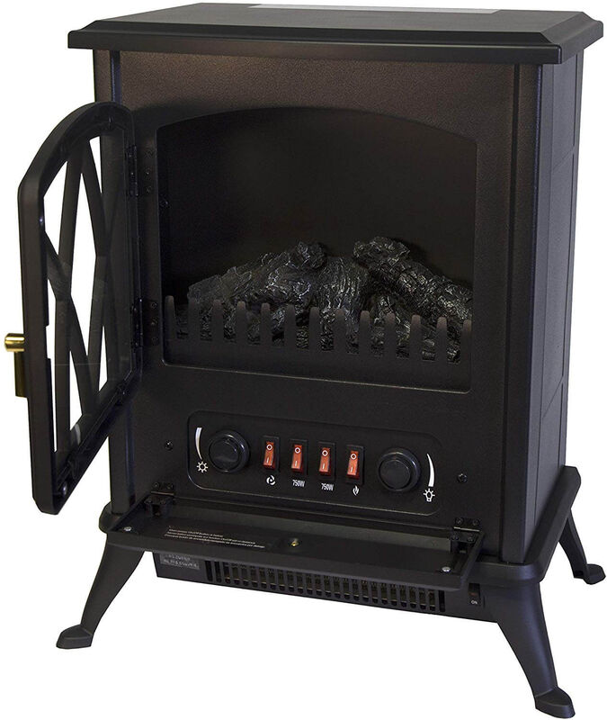 Comfort Glow Ashton Electric Stove Black 1500W Stine Home + Yard