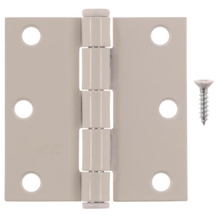 Ace 3 in. L White Residential Door Hinge 3 pk