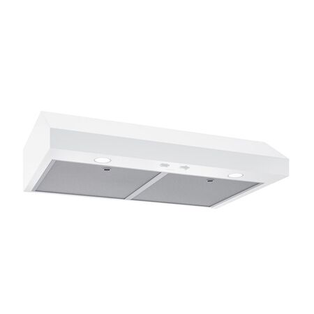 Broan 30 inch Convertible 350-CFM White Under Cabinet Range Hood