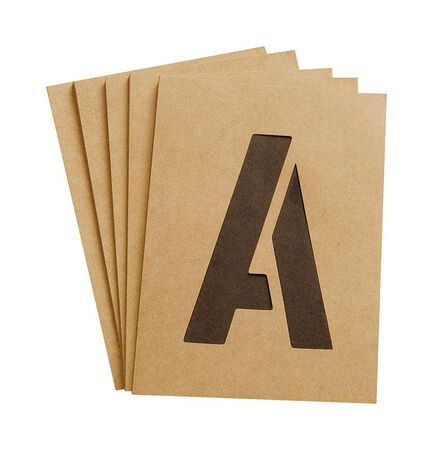 Hy-Ko Number and Letter Stencils Reusable Water Resistant 4 in.