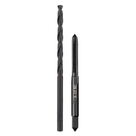 Milwaukee SAE 8-32 NC Straight Flute Plug Tap & #29 Drill Bit