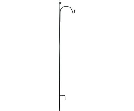 American Gardenworks Short Single Hanger with Spiral Twist, Black