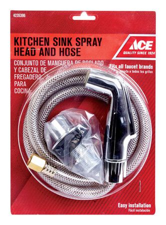 Ace Chrome Chrome Kitchen Faucet Side Spray and Hose Assembly