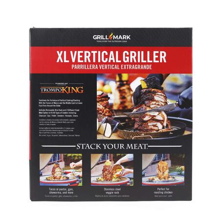 Grill Mark Trompo King Stainless Steel Grill Topper 13.25 in. W 1 pk 