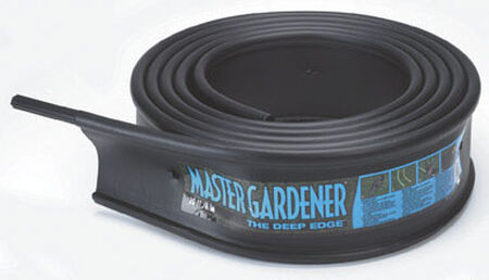 Master Mark 6 in. H x 20 ft. L Black Plastic Lawn Edging