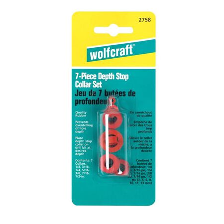 Wolfcraft Drill Stop Set 7 pc