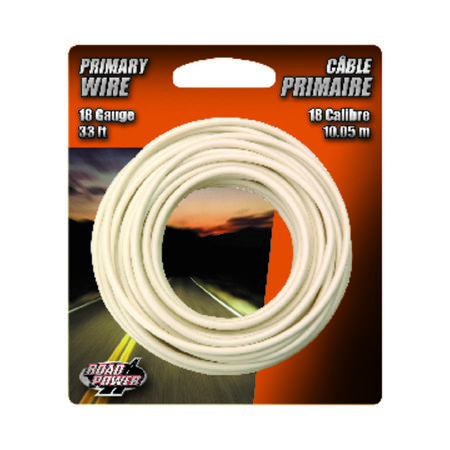 Coleman Cable 33 ft. 18 Ga. Primary Wire White