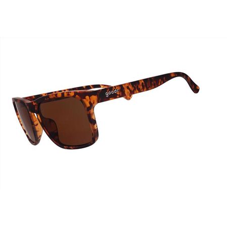 goodr Grand G - Certified Pet Psychic Sunglasses Unisex Brown Tort Frame Brown Lens Polarized