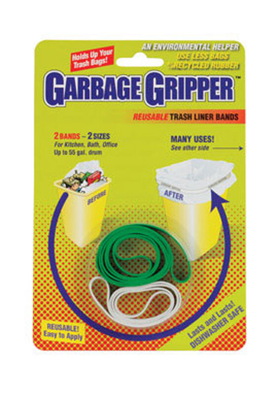 Garbage Gripper Trash Liner Bands 2 pk Stine Home + Yard The Family