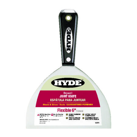 Hyde Black and Silver High Carbon Steel Joint Knife 0.63 in. H X 6 in. W X 8.5 in. L