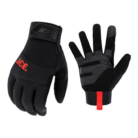 Ace L I-Mesh General Purpose Black/Red Gloves