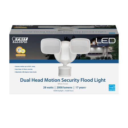 Feit Electric Motion-Sensing Hardwired LED White Security Floodlight