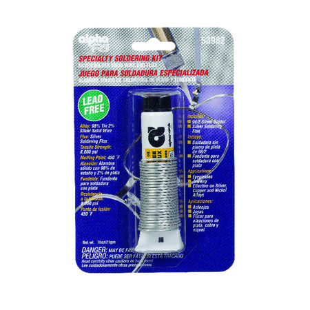 Alpha Fry 3/4 oz Lead-Free Soldering Kit 0.062 in. D Tin/Silver 1 pc