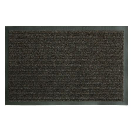 Sports Licensing Solutions Fanmats Ribbed Brown Polypropylene/Vinyl Nonslip Utility Mat 28 in.