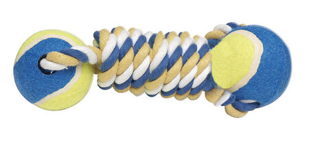Boss Pet Digger's Multicolored Assorted Styles Rubber Tennis Ball Tug Toys Large 1 pk
