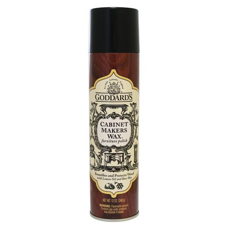 Goddard's Cabinet Makers Wax Lemon Scent Fine Furniture Cleaner and Polish 12 oz Spray