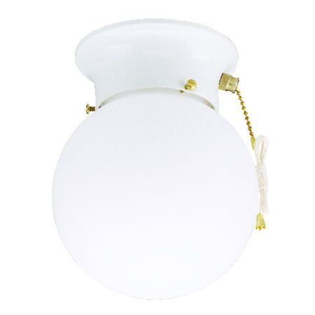 Westinghouse White Ceiling Fixture 7-1/4 in. H x 6 in. W