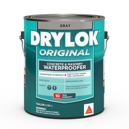 Drylok Flat Gray Latex Masonry Waterproof Sealer 1 gal
