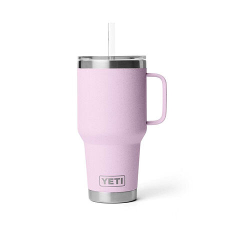 Yeti Rambler 35 oz Cherry Blossom Straw Mug
