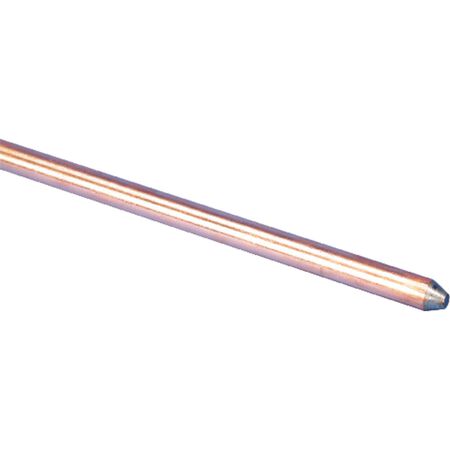 Erico 5/8 in. Copper-Bonded Steel Ground Rod 1 pk