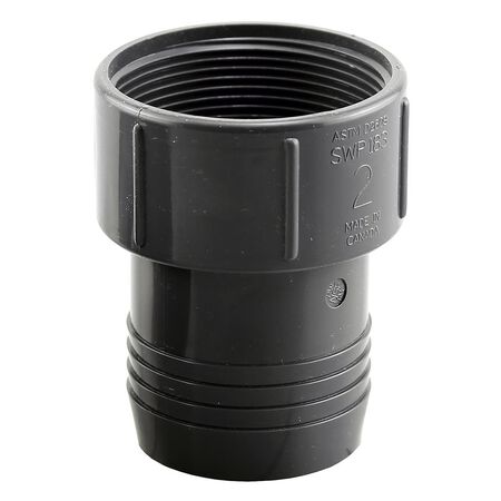 Boshart Industries 2 in. Insert in. X 2 in. D FPT Polypropylene 2-1/2 in. Female Adapter 1 pk