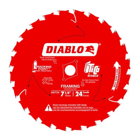 Diablo 7.25 in. Framing Saw Blade for Wood 2-Pack