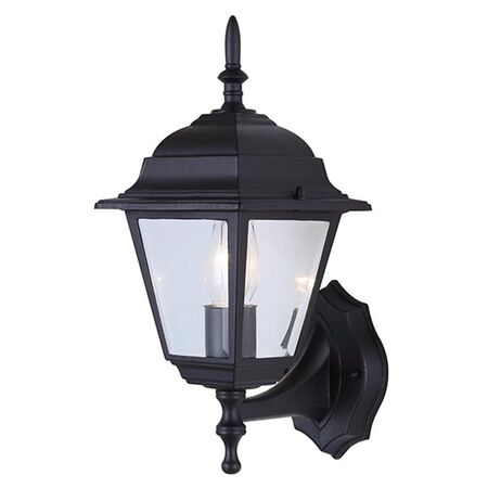 Madison 1 Light 8 in. Black Outdoor Lantern