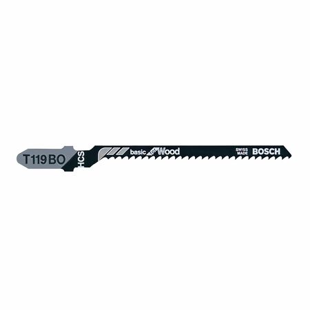 Bosch 3 in. High Carbon Steel T-Shank Side set and ground Jig Saw Blade 12 TPI 3 pk