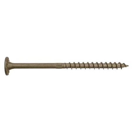 Simpson Strong-Tie Timber Screw Star Bold 8 in. L Double-Barrier Coating Tan