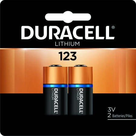 Duracell Lithium 123 3 V 1470 Ah Camera Battery DL123AB2PK 2 pk