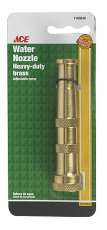 Ace Adjustable Hose Nozzle Solid Brass