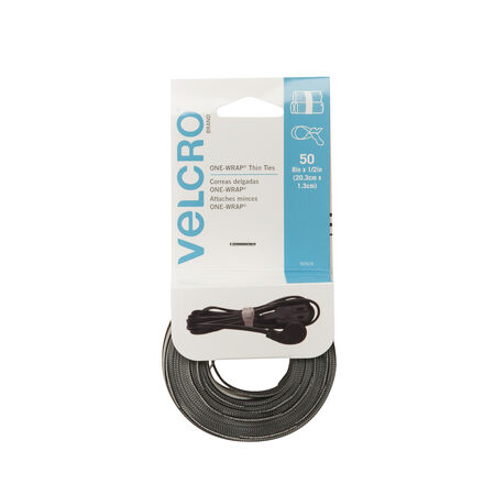 Velcro One-Wrap Ties 8 in. L 50 pk