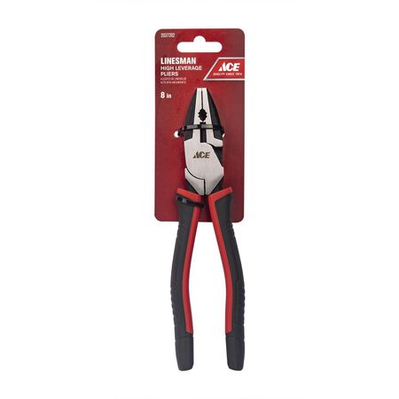 Ace 8 in. Chrome Vanadium Steel Linesman Pliers