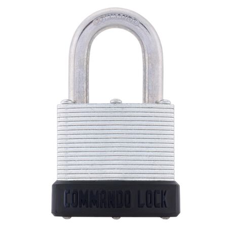 Commando Lock 3 in. H X 1.75 in. W X 1 in. L Laminated Steel Dual Ball Bearing Locking Padlock