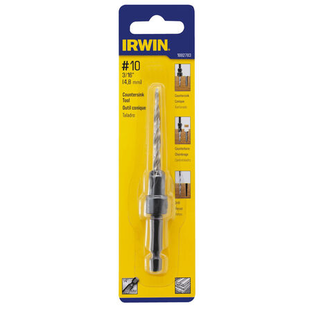 Irwin 3/16 in. D High Speed Steel Countersink 1 pc