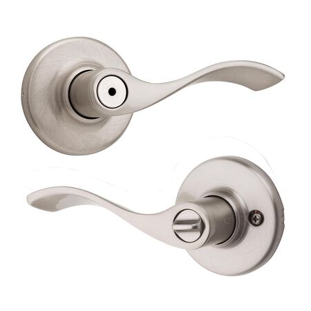 Kwikset Balboa Satin Nickel Privacy Lever Right or Left Handed