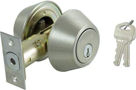 ProSource DB61V-PS Residential Deadbolt Single Cylinder 6 Way Latch Stainless Steel KA3 (Case of 3)