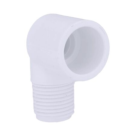Charlotte Pipe Schedule 40 1/2 in. Slip X 1/2 in. D MPT PVC Street Elbow 1 pk