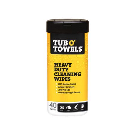 Tub O Towels Fiber Weave Cleaning Wipes 8 in. W X 7 in. L 40 pk