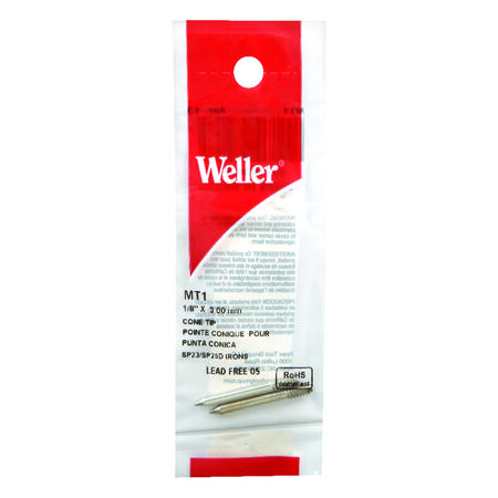Weller Lead-Free Soldering Tip 1/8 in. D Copper 2 pc